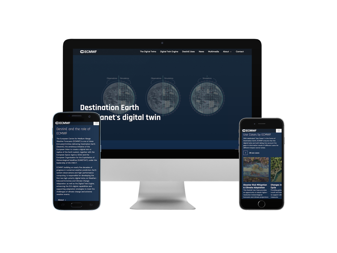 DestinE website for ECMWF