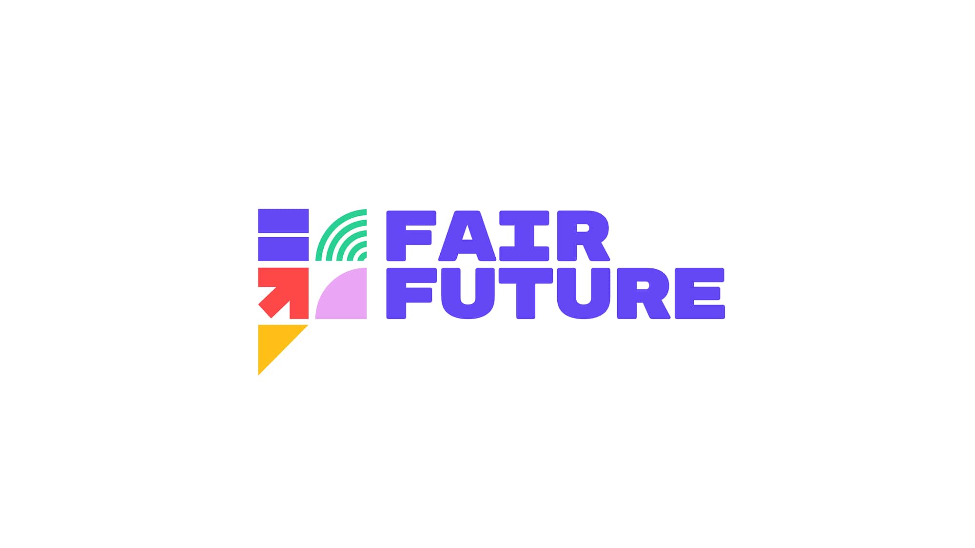 white background with a centre logo of the Fair-Future project