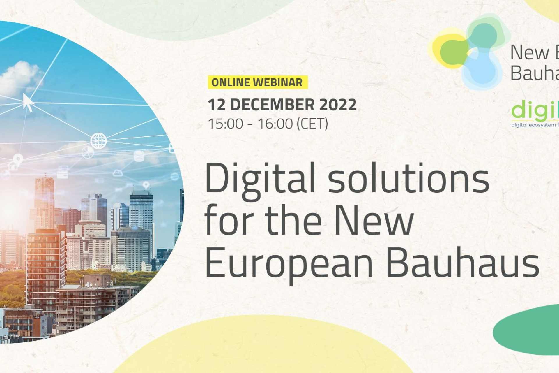 Webinar - Digital ecosystem for the New European Bauhaus (NEB)